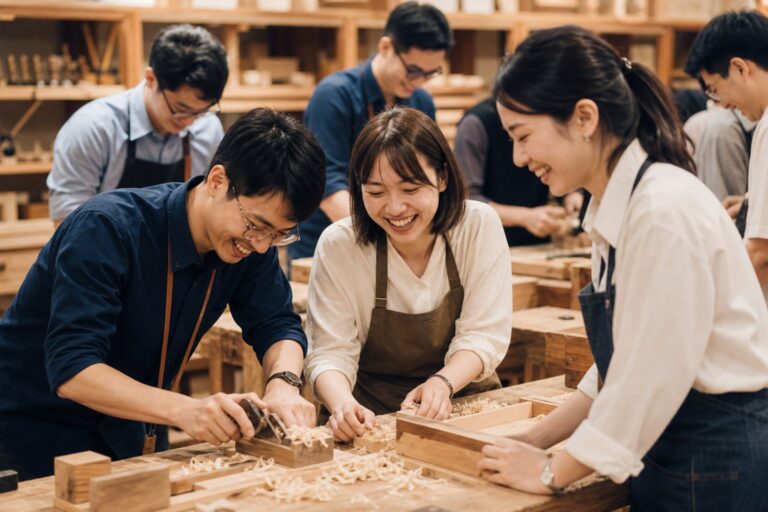 企業包班團隊木作體驗合照